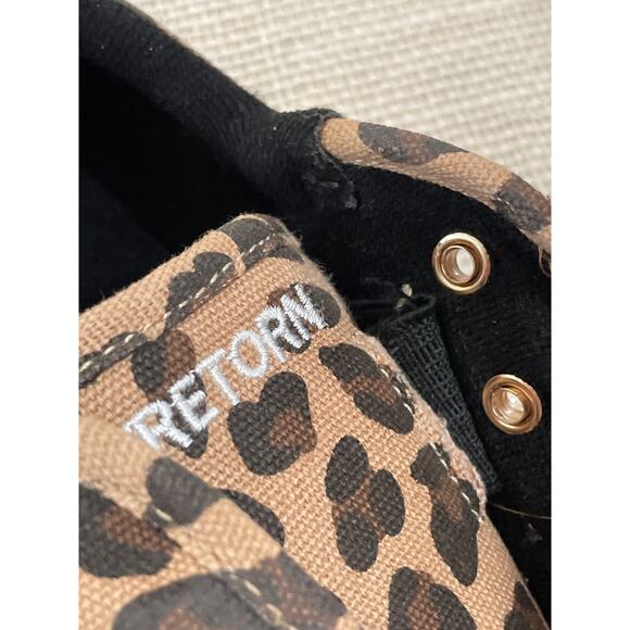 Tretorn Women's Brown Nylite Plus Leopard Canvas Sneaker Shoes Size 5 M - Picture 4 of 9